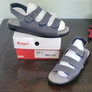 NIB Propet Breeze Leather Slingback Sandals